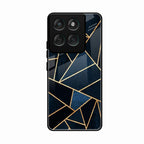 Midnight Gold Geometric Premium Glass Phone Case for Motorola Edge 60 Fusion 5G