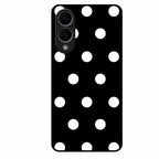 Classic Polka Dot Glass Phone Case for Samsung Galaxy S25 Edge 5G