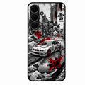 Japanese Wave Drift Racing Premium Glass Phone Case for Samsung Galaxy S25 FE 5G