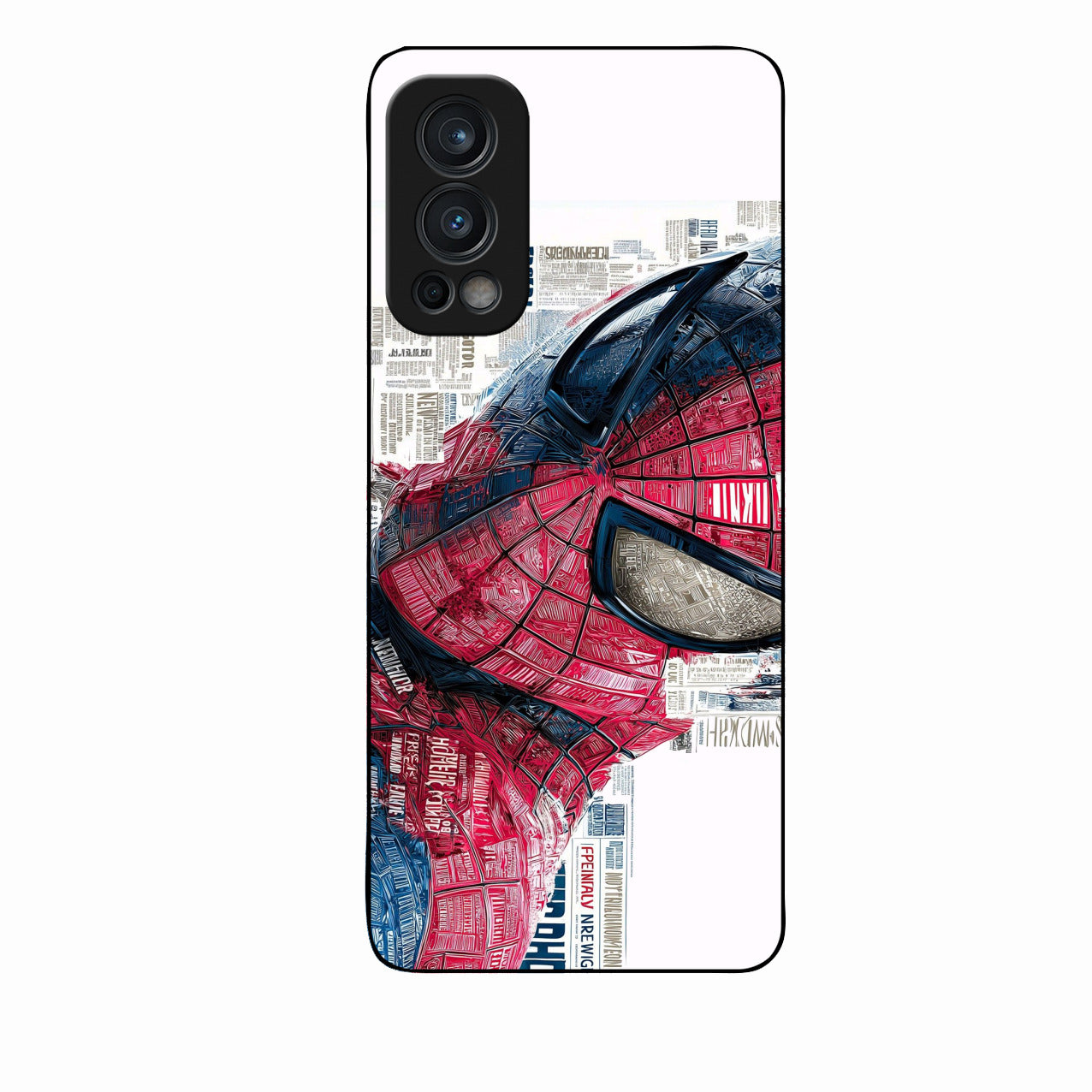 Red Blue Web Hero Glass Phone Cover for Oneplus Nord 2 5G