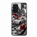 Japanese Wave Drift Racing Premium Glass Phone Case for Vivo Y75 4G