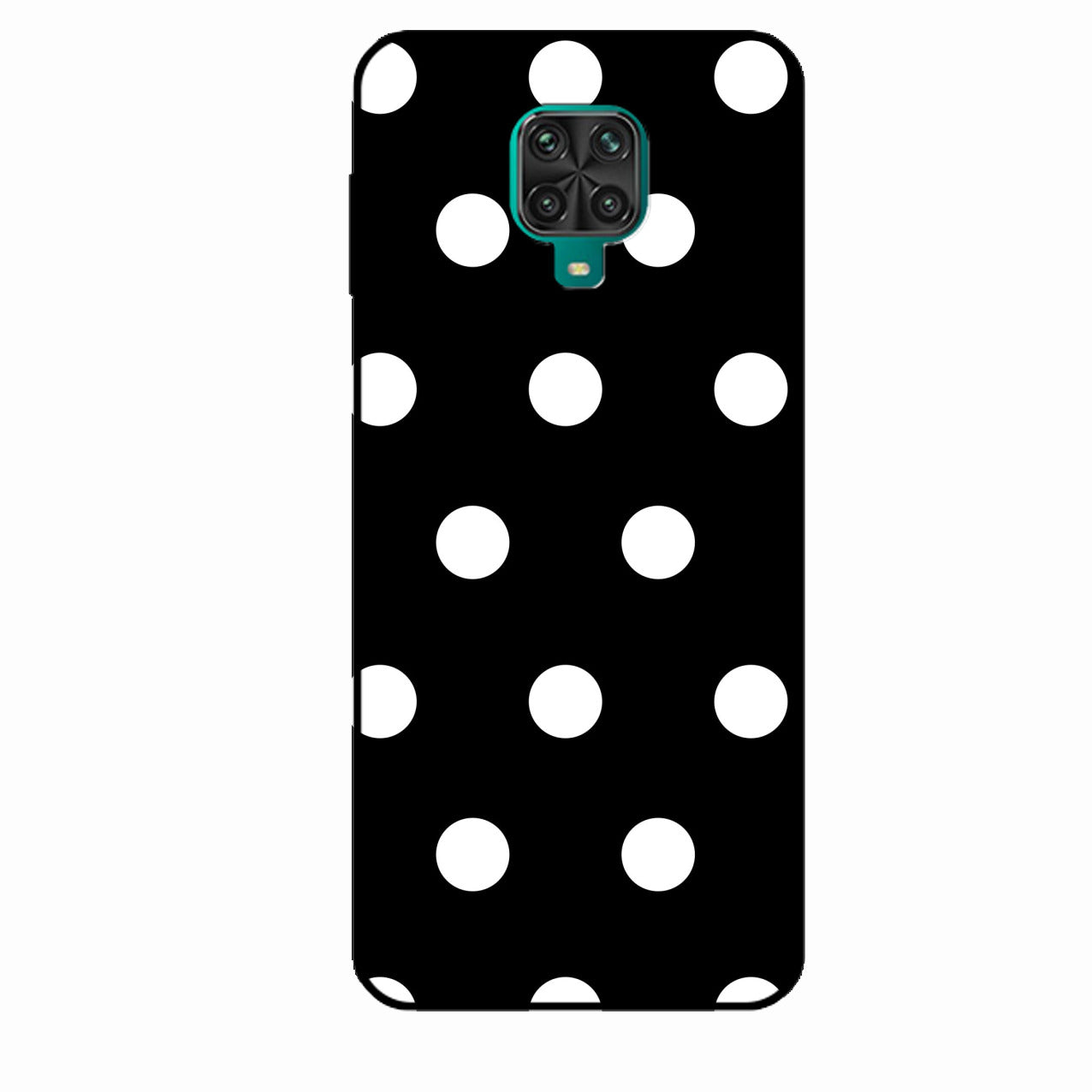 Classic Polka Dot Glass Phone Case for Redmi Note 10 Lite