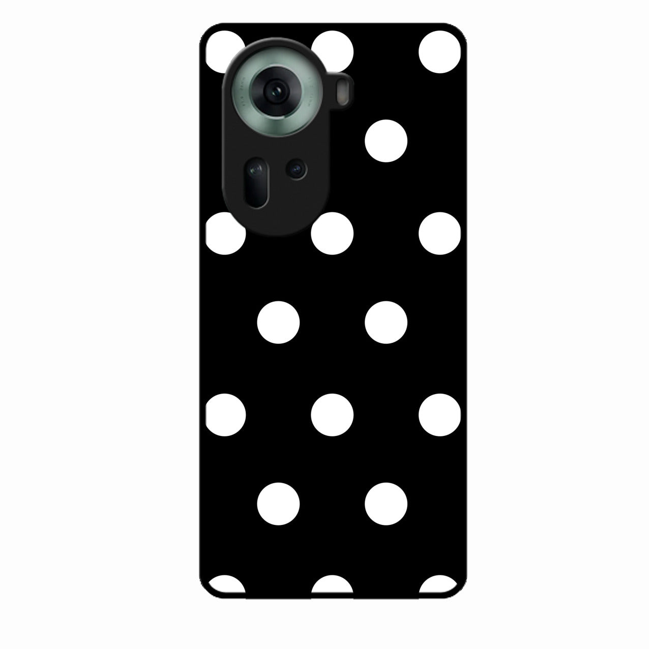 Classic Polka Dot Glass Phone Case for Oppo Reno 11 5G