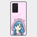 Purple Aesthetic Girl With Cat Phone Glass Case Cover For Iqoo 9 Se 5G