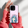 Purple Aesthetic Girl With Cat Phone Glass Case Cover For OnePlus 15 5G