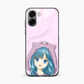 Purple Aesthetic Girl With Cat Phone Glass Case Cover For Oppo A6X 5G