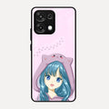 Purple Aesthetic Girl With Cat Phone Glass Case Cover For Oppo F31 5G