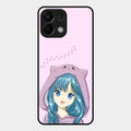Purple Aesthetic Girl With Cat Phone Glass Case Cover For Oppo K13 5G
