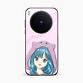 Purple Aesthetic Girl With Cat Phone Glass Case Cover For Vivo X300 5G