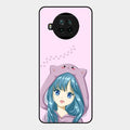 Purple Aesthetic Girl With Cat Phone Glass Case Cover For Xiaomi Mi 10I 5G
