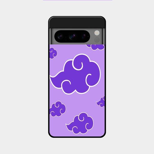 Purple Cloud Mobile Glass Phone Case For Google Pixel 8 Pro 5G