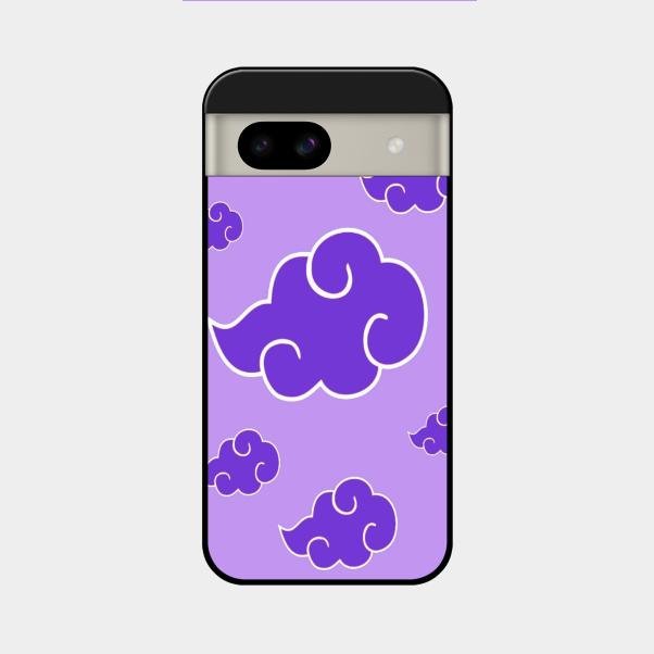 Purple Cloud Mobile Glass Phone Case For Google Pixel 8A 5G