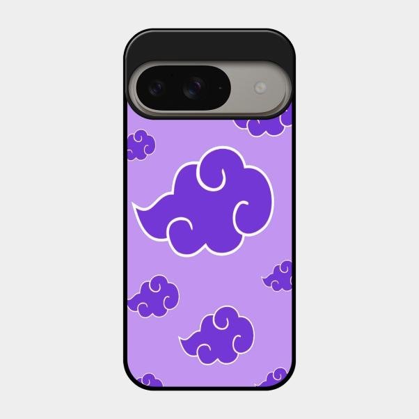 Purple Cloud Mobile Glass Phone Case For Google Pixel 9 5G