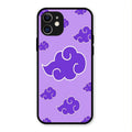 Purple Cloud Mobile Glass Phone Case For iPhone 12
