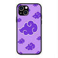 Purple Cloud Mobile Glass Phone Case For iPhone 13
