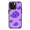 Purple Cloud Mobile Glass Phone Case For iPhone 14 Pro
