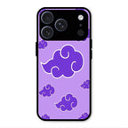 Purple Cloud Mobile Glass Phone Case For iPhone 17 Pro Max