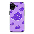 Purple Cloud Mobile Glass Phone Case For iPhone 17