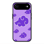 Purple Cloud Mobile Glass Phone Case For iPhone Air
