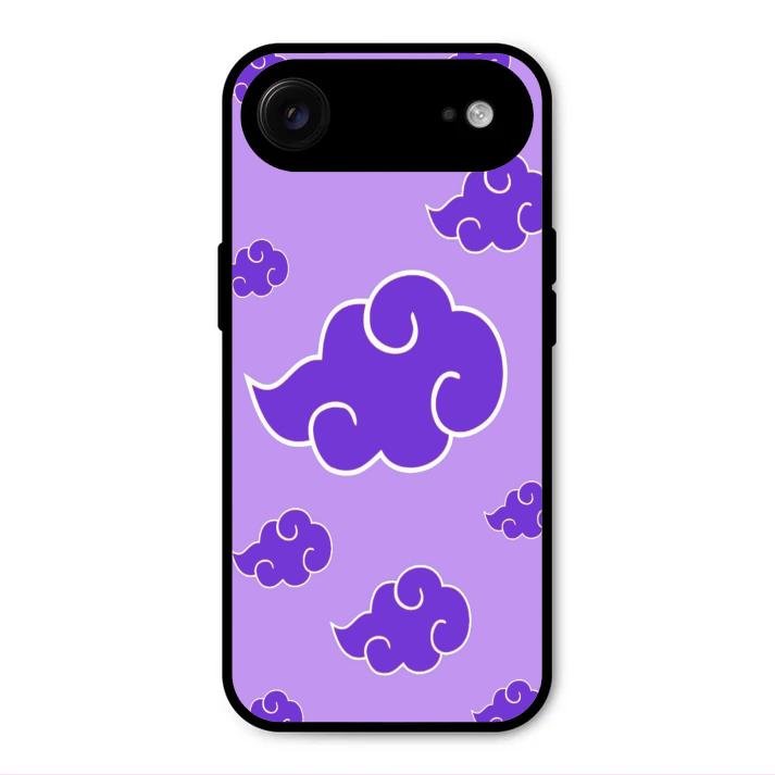 Purple Cloud Mobile Glass Phone Case For iPhone Air