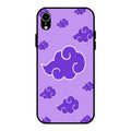 Purple Cloud Mobile Glass Phone Case For iPhone XR