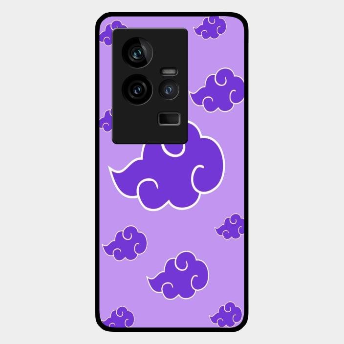 Purple Cloud Mobile Glass Phone Case For Iqoo 11 5G