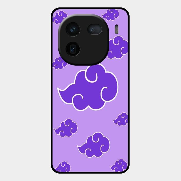 Purple Cloud Mobile Glass Phone Case For Iqoo 12 5G