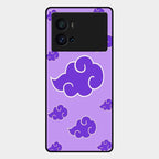 Purple Cloud Mobile Glass Phone Case For Iqoo 9 Pro 5G