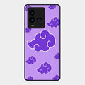 Purple Cloud Mobile Glass Phone Case For Iqoo 9T 5G