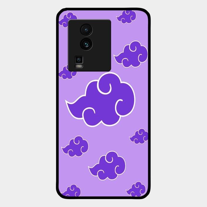 Purple Cloud Mobile Glass Phone Case For Iqoo Neo 7 Pro 5G