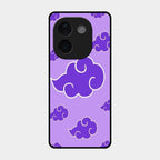 Purple Cloud Mobile Glass Phone Case For Iqoo Z9S Pro 5G