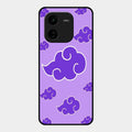 Purple Cloud Mobile Glass Phone Case For Iqoo Z9X 5G