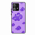 Purple Cloud Mobile Glass Phone Case For Motorola Edge 40 5G