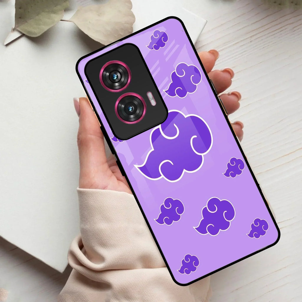 Purple Cloud Mobile Glass Phone Case For Motorola - ShopOnCliQ