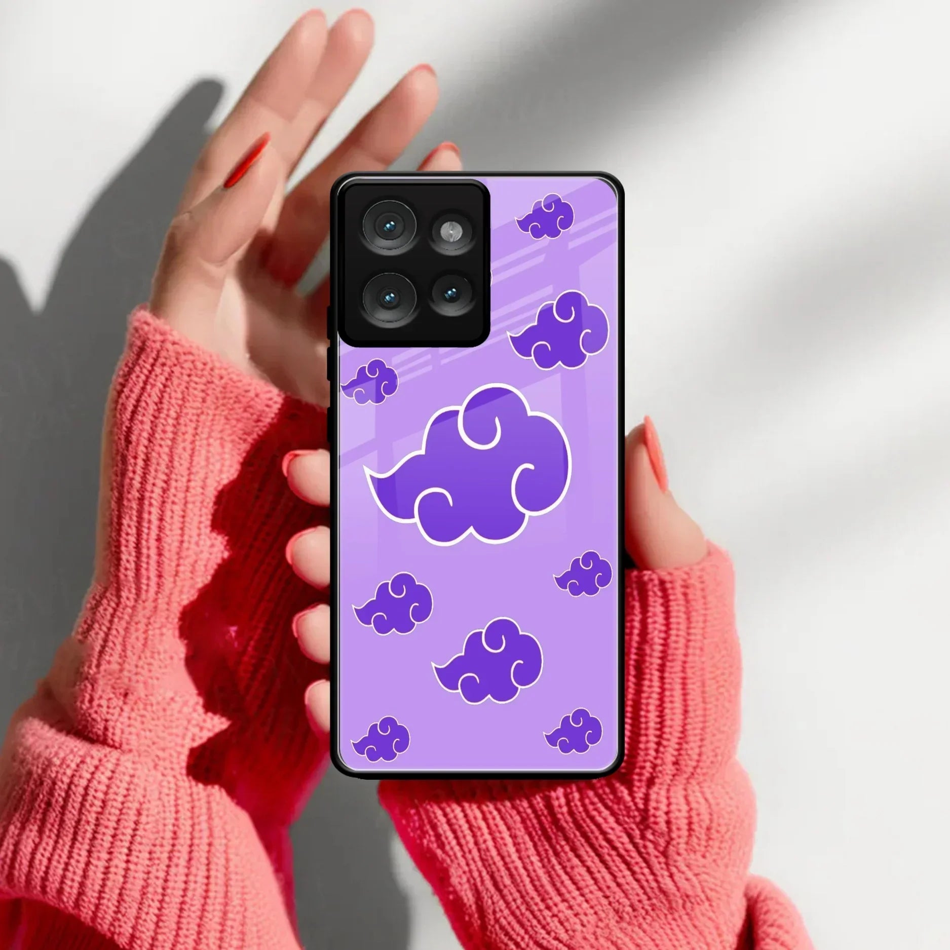 Purple Cloud Mobile Glass Phone Case For Motorola - ShopOnCliQ