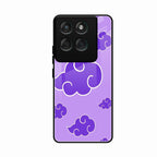 Purple Cloud Mobile Glass Phone Case For Motorola Edge 60 Pro 5G