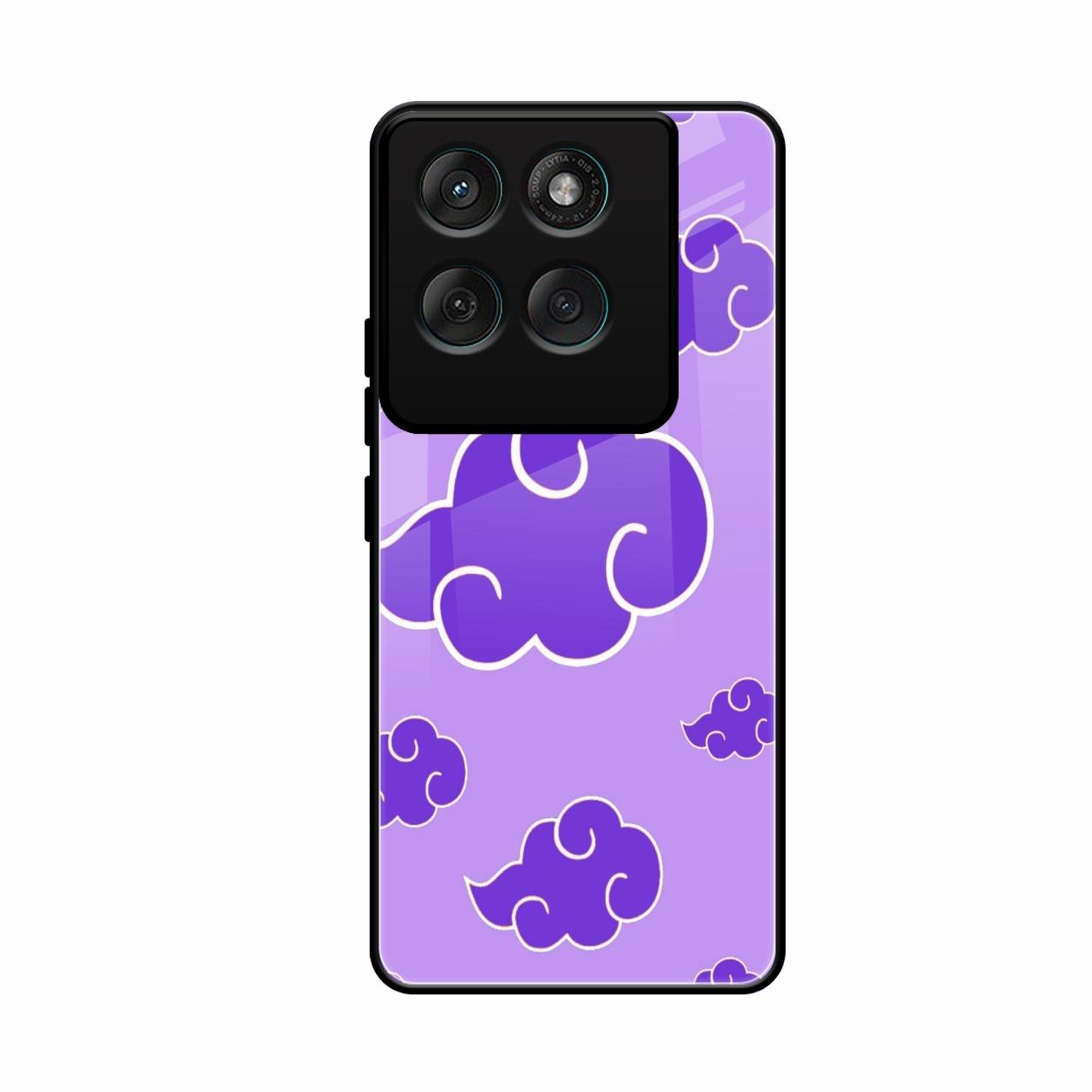 Purple Cloud Mobile Glass Phone Case For Motorola Edge 60 Pro 5G