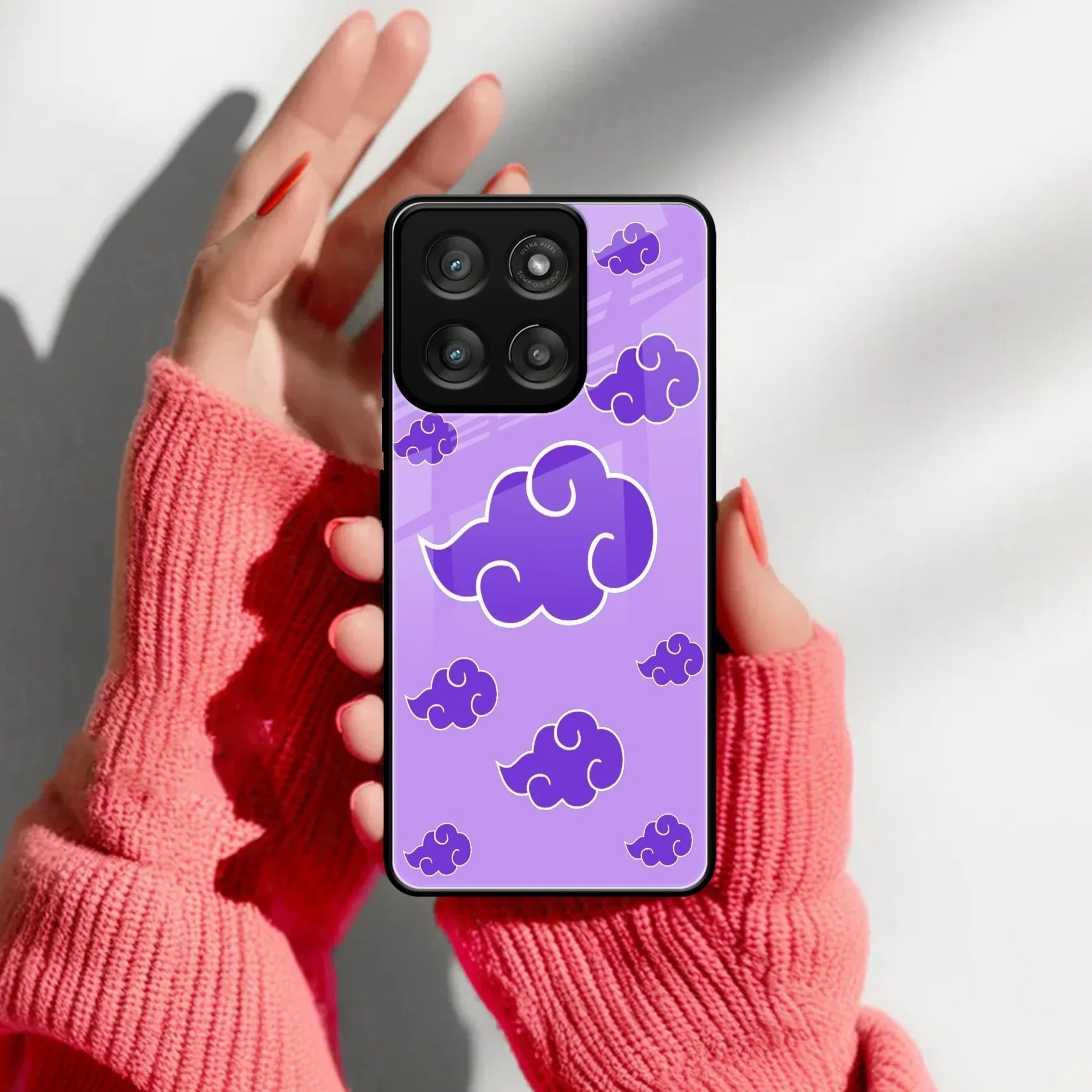 Purple Cloud Mobile Glass Phone Case For Motorola - ShopOnCliQ