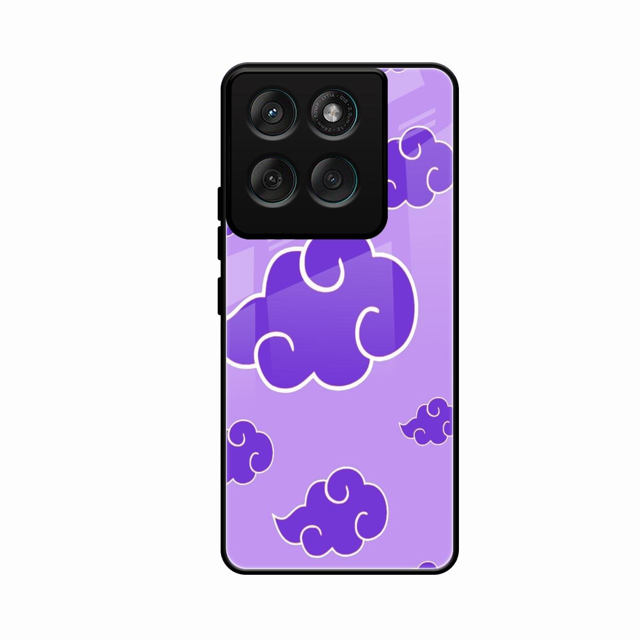 Purple Cloud Mobile Glass Phone Case For Motorola Edge 70 5G