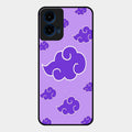 Purple Cloud Mobile Glass Phone Case For Motorola G45 5G