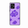 Purple Cloud Mobile Glass Phone Case For Motorola G54 5G