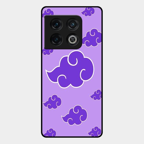 Purple Cloud Mobile Glass Phone Case For Oneplus 10 Pro 5G