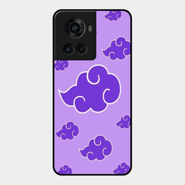 Purple Cloud Mobile Glass Phone Case For Oneplus 10R 5G