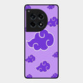 Purple Cloud Mobile Glass Phone Case For Oneplus 12R 5G