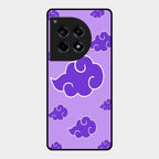 Purple Cloud Mobile Glass Phone Case For Oneplus 12R 5G