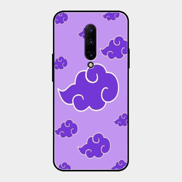 Purple Cloud Mobile Glass Phone Case For Oneplus 7 Pro