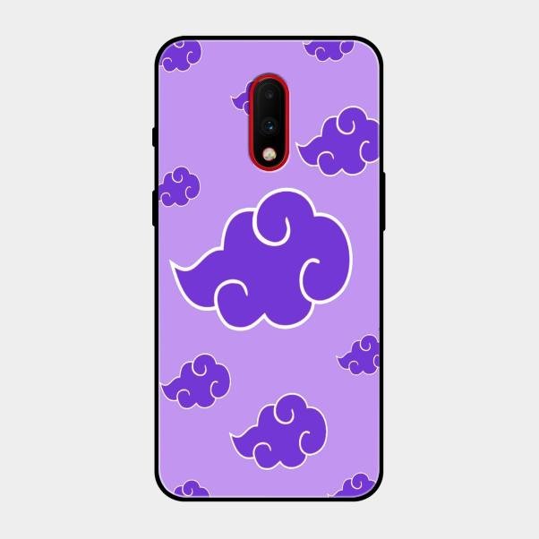 Purple Cloud Mobile Glass Phone Case For Oneplus 7