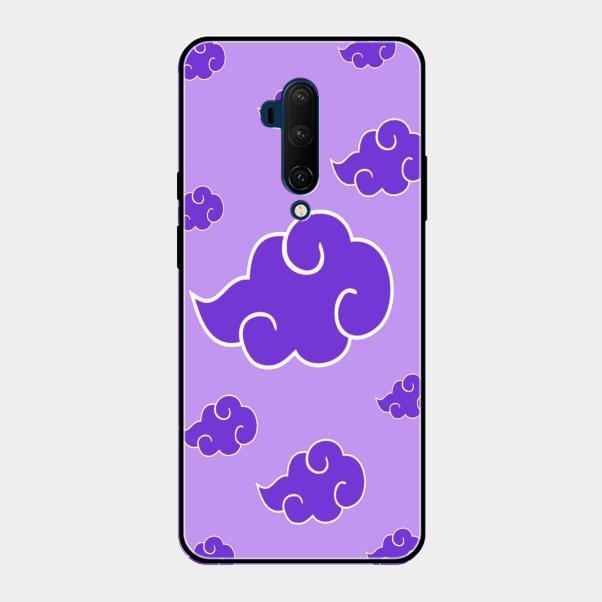 Purple Cloud Mobile Glass Phone Case For Oneplus 7T Pro
