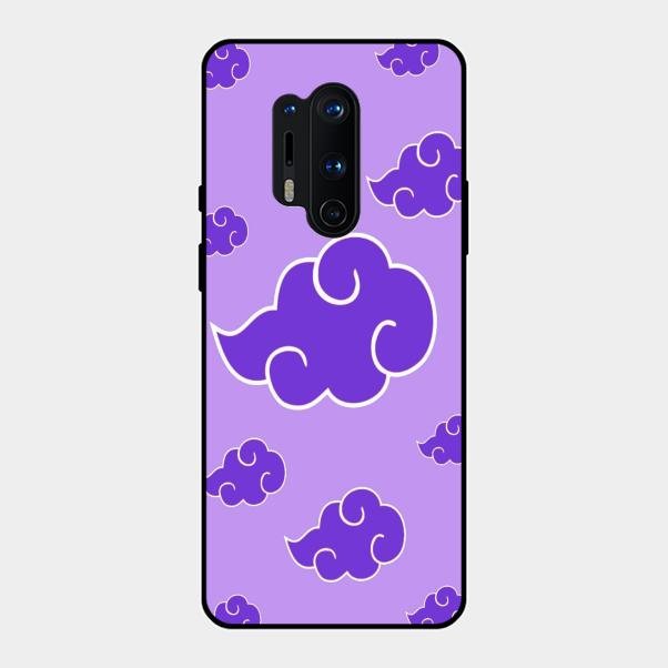 Purple Cloud Mobile Glass Phone Case For Oneplus 8 Pro