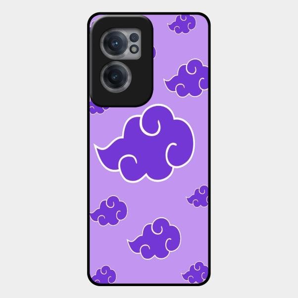 Purple Cloud Mobile Glass Phone Case For Oneplus Nord Ce 2 5G